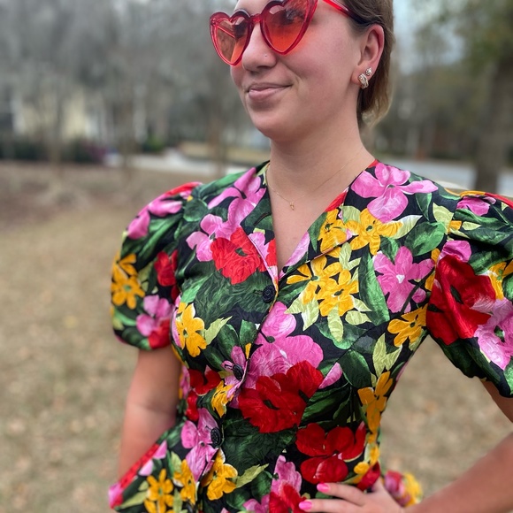 Vintage floral blouse - Picture 1 of 7